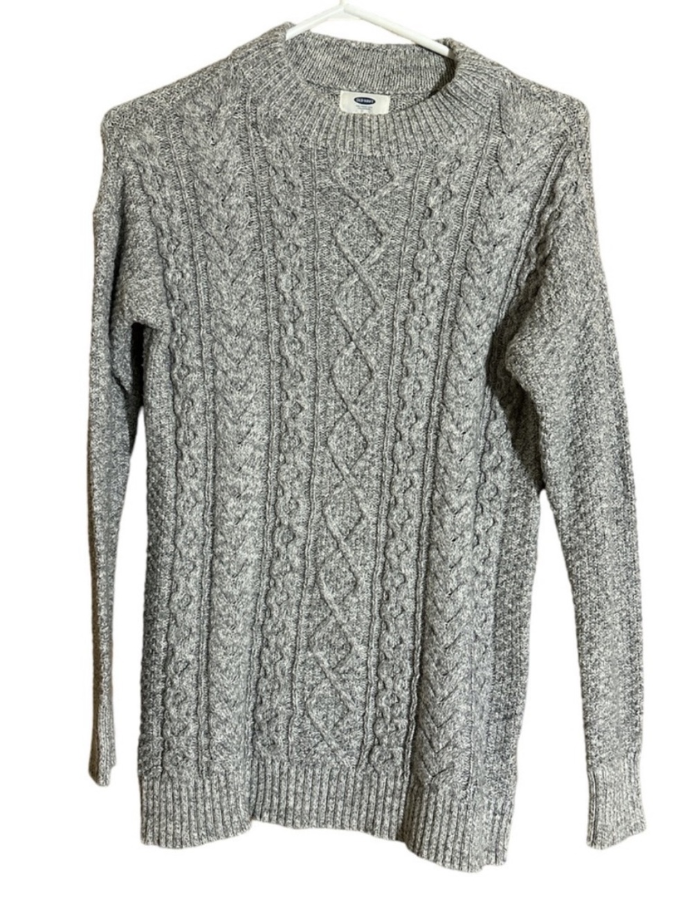 Old navy Classic Cable Knit Crewneck Sweater - Gray